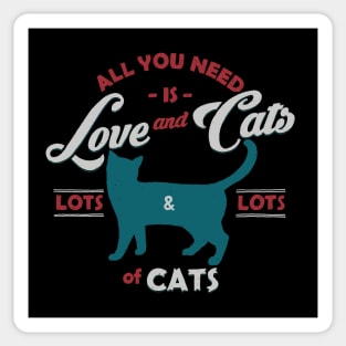 Love and Cats Sticker